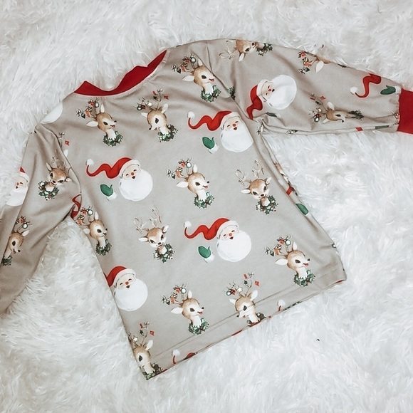 Modern Steel Vintage Christmas Holiday Pajamas - Picture 5 of 5